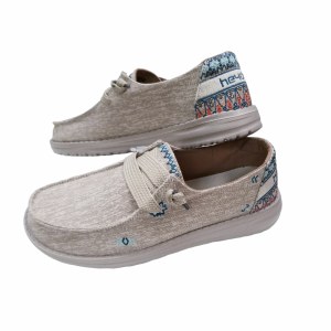 Hey Dude Ladies Wendy Flora SUNFLOWER BEIGE Ladies 5